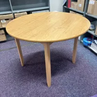 Round Dining Table - Natural Wood - 1200mm diameter