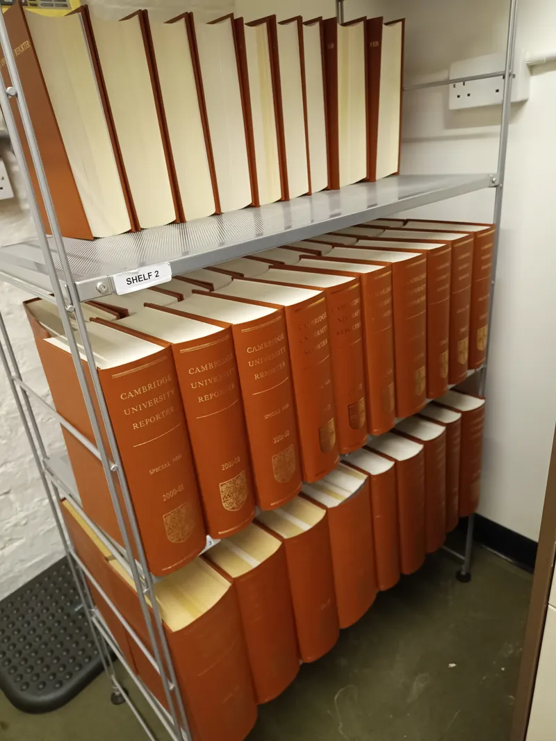 36 hardbound copies of the Reporter from different years dating from 1980 to 2010