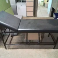 Medical Examination Couch with Adjustable Backrest and Footstool