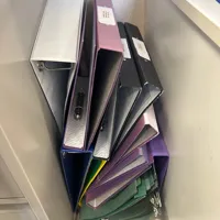 Bundle of Ring Binders - Various Colours & Sizes