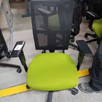 Office Chair with Mesh Back - Lime Green Seat