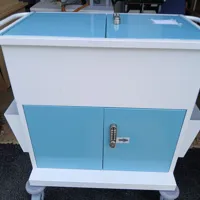 Medical Mobile Treatment/Procedure Trolley - Blue and White
