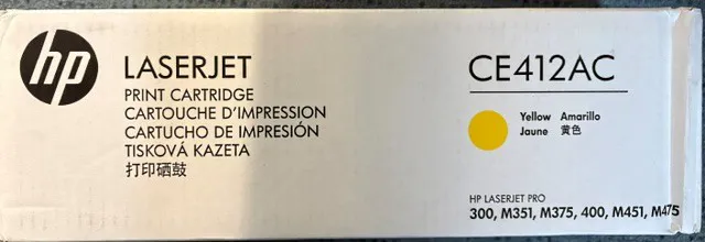 HP LaserJet CE412AC Yellow Print Cartridge