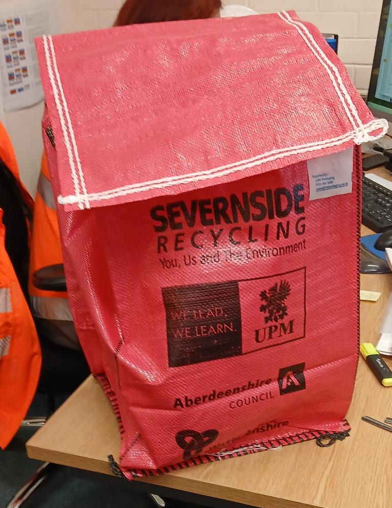 Red Recycling Bag