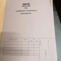 NHS Fife Community Hospitals Confidential Document Folder