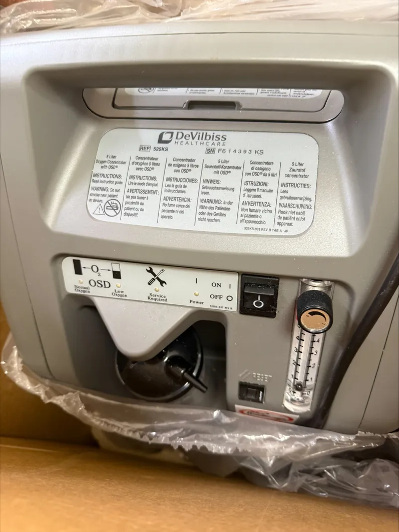 DeVilbiss Healthcare Oxygen Concentrator 5L - Ref 52SKS
